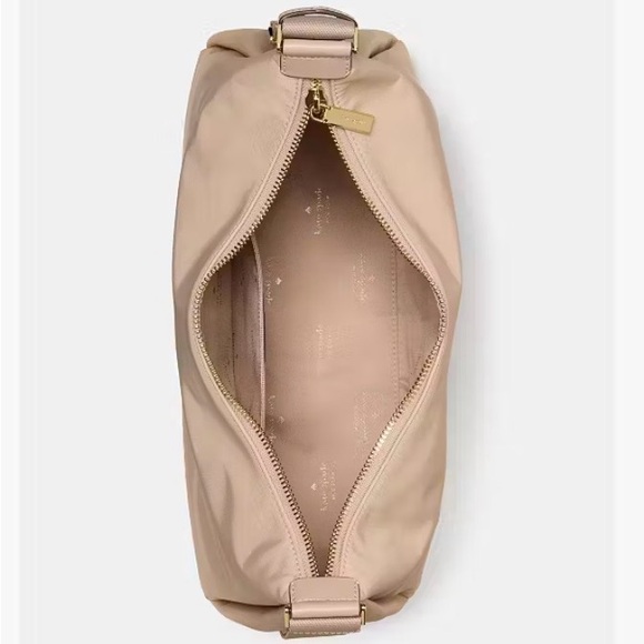 Kate Spade Carter Nylon Large Convertible Crossbody Warm Beige - Picture 15 of 16